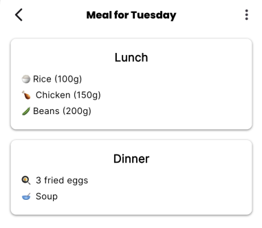 Meal tracking